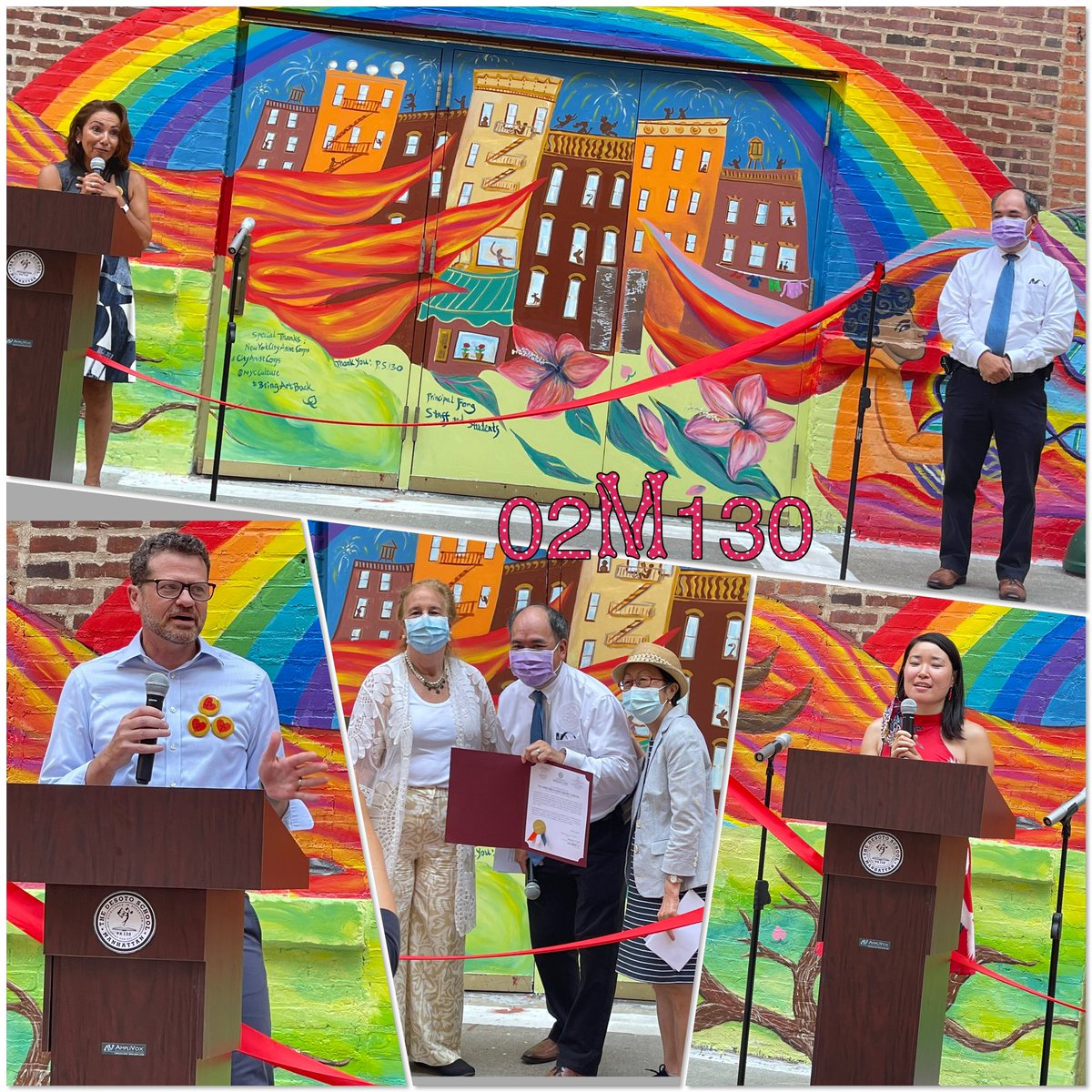 1ManhattanTeam's tweet photo. Executive Superintendent soon to be Sr. Deputy Chancellor, @MRosalesMBO ,never stop visiting Summer Rising sites!!!, so appreciative of our School Leaders,Parents, CBO partners along with @galeabrewer @CM_MargaretChin  during our Mural presentation &amp; Ribbon ceremony https://t.co/damPknzz1I