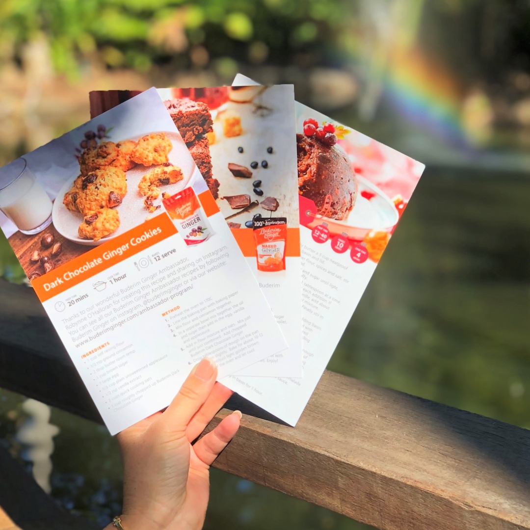 BuderimGinger's tweet photo. With so many in lockdown across Australia, why not send someone a special ginger surprise? 🧡 Including your favourite Buderim Ginger pouches, plus 3 recipe cards to try at home, this Care Package makes the perfect pick-me-up! 
https://t.co/fqpNsJlpx3 https://t.co/k7dBlf5Fwd