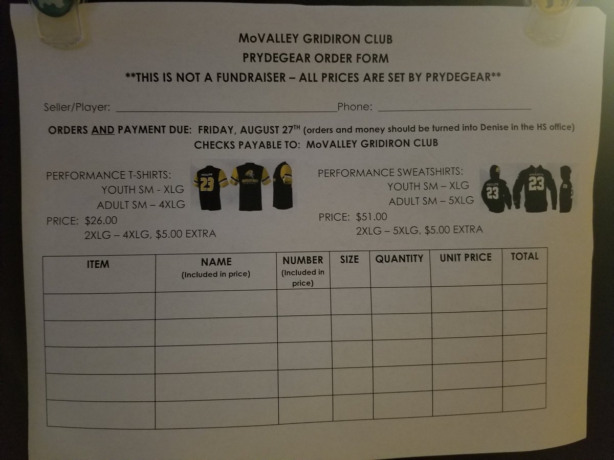 Anyone interested in placing an order, please contact myself or any Varsity or JH football player!  Not a fundraiser,  just wanting to get new spirit wear out there to everyone!!  <a href="/MVSDAthletics/">MoValley Athletics</a>, <a href="/MV_Knights/">Moshannon Valley SD</a>, <a href="/CoachWebby23/">Thomas Webb</a>, <a href="/JohnZesiger/">Dr. John W. Zesiger</a>, <a href="/Joecervenak24/">Joe Cervenak</a>, <a href="/MVCoach30/">Michael Keith</a>, <a href="/mrdricciotti/">Darin Ricciotti</a>