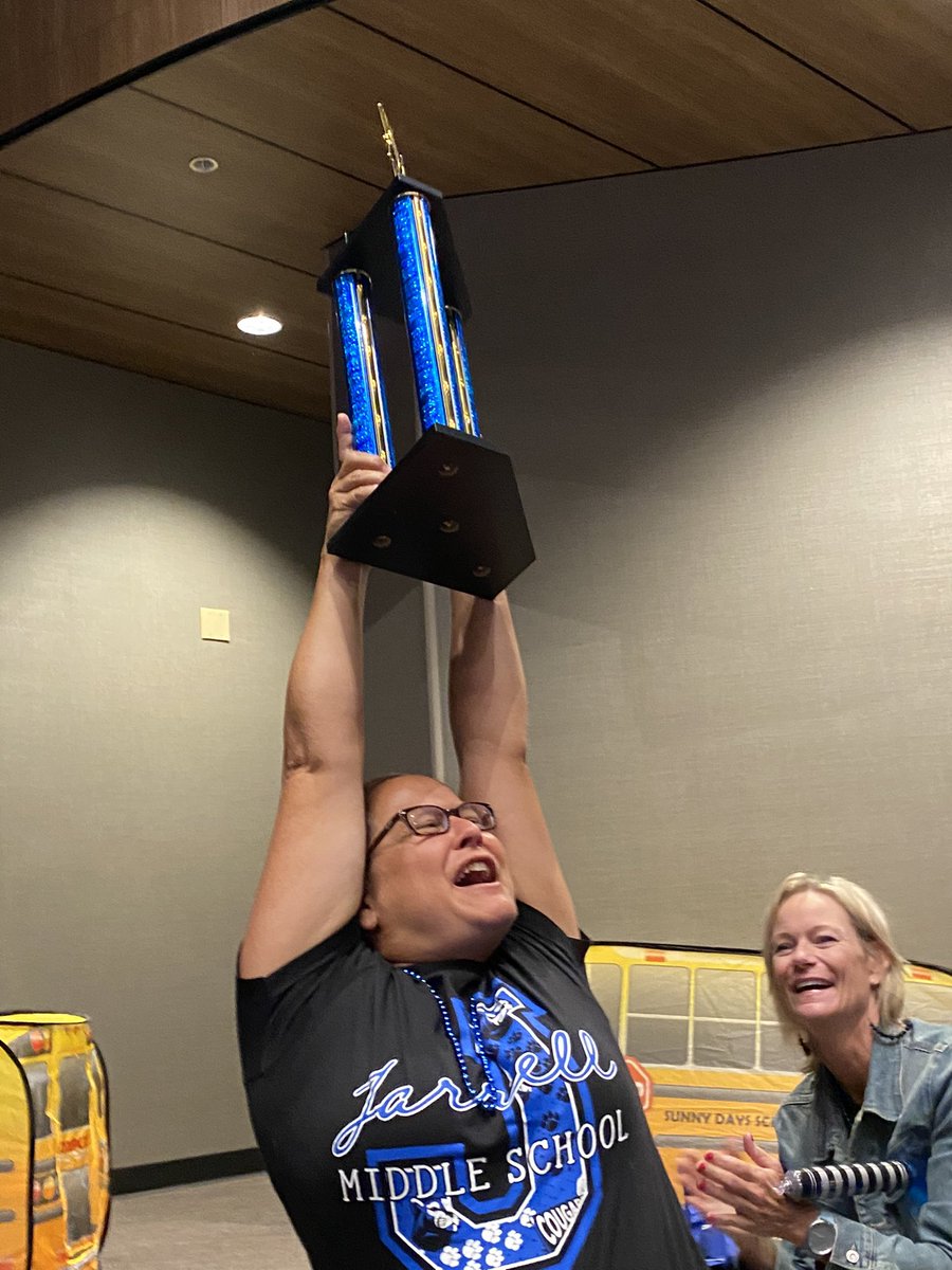 jarrell_ms's tweet image. Great convocation this morning for @Jarrell_ISD!  JMS rocked their #energybus and took home the Jarrell spirit stick!  We are excited for the 2021-2022 school year!