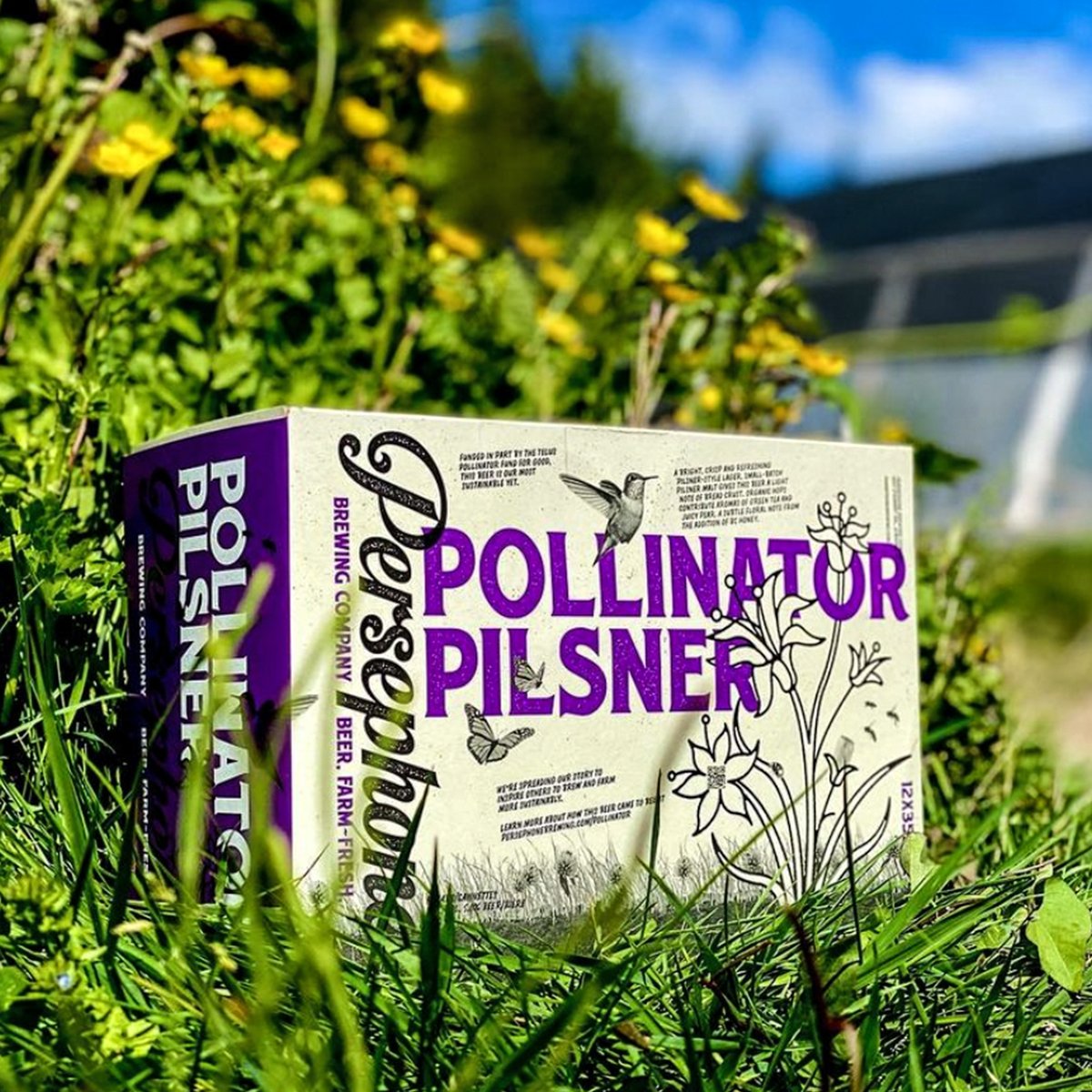 AndyBalser's tweet photo. By making the ingredients traceable, TELUS Agriculture technology is helping make Persephone Brewing’s Pollinator Pilsner the most sustainable suds available. A QR code on the can lets you track the ingredients from field to glass. Love how @TELUS is making the future friendly! https://t.co/NfFSwlprDq