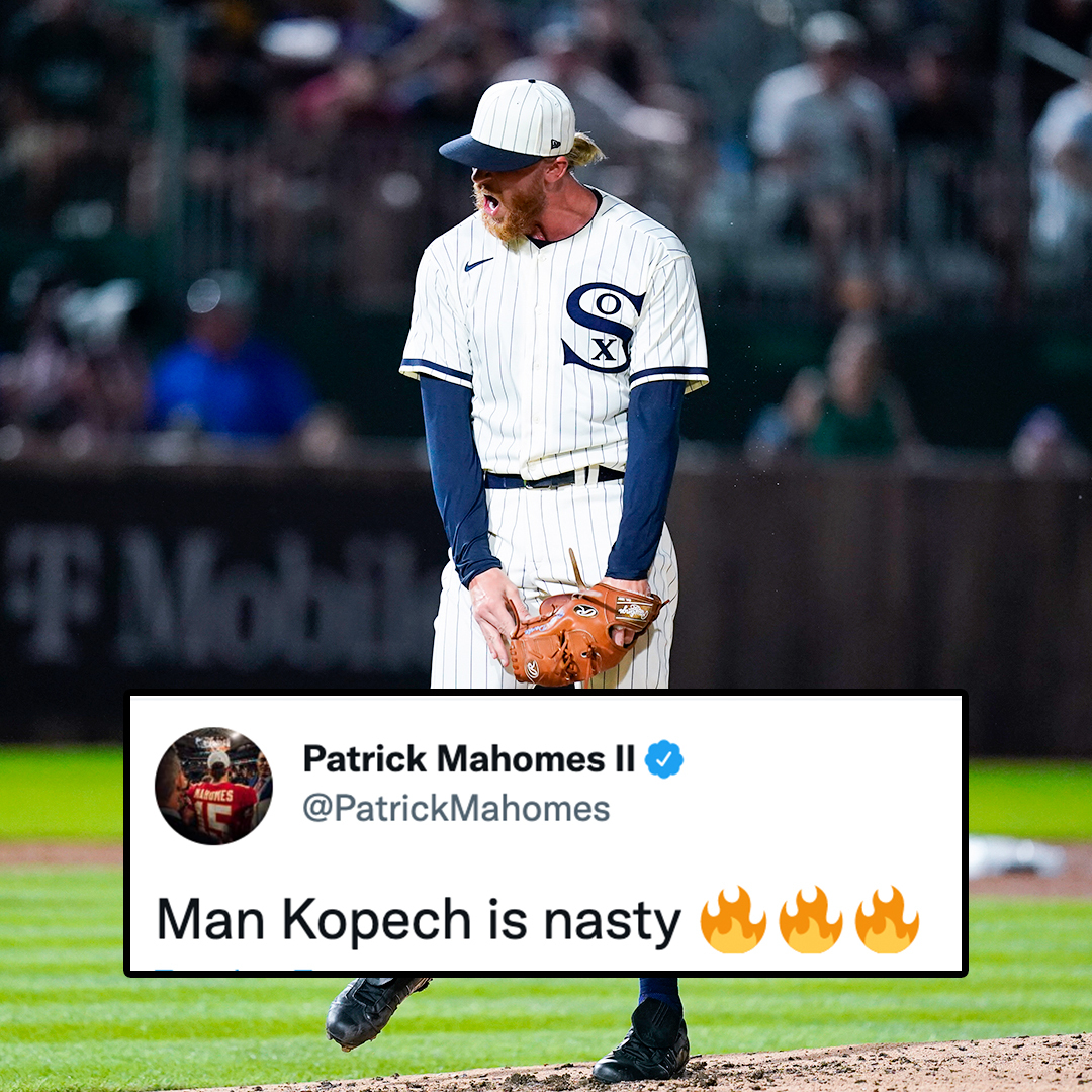 MLB on X: .@PatrickMahomes said it best: Michael Kopech is nasty