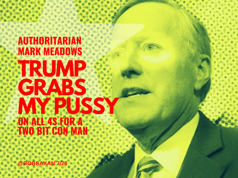 robsaxan's tweet photo. #gopbetrayedAmerica When the time came for @gop authoritarian @MarkMeadows to stand up for our country —mark got on all 4s for a two bit con man who fancies himself a banana republic dictator. #TraitorsSupportTraitorTrump #LegacyOfAshes #maddow #lastword #FUMM 🖕🏽 @potus45 https://t.co/z4faTSeqWU