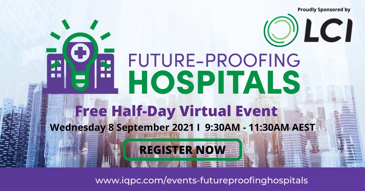 We're excited to announce the Future-Proofing Hospitals Virtual Event is BACK in 2021! Register you free pass here >> lnkd.in/gMWkzHx #AHW #hospitaldevelopment #healthcare #onlineevent