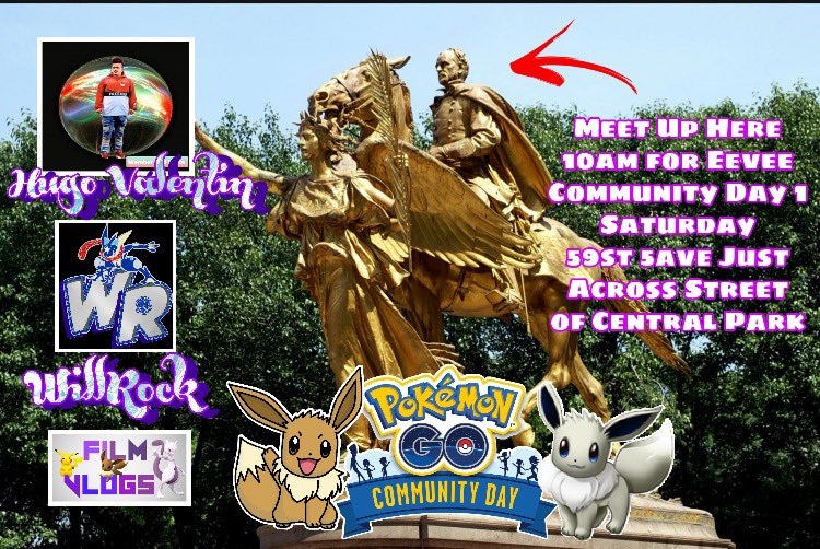 HugolValentin's tweet photo. I'm hyped!!! #PokemonGOCommunityDay
Meet up at #CentralPark
With
@WillRockNetwork
@stark_hornstein
And
A surprise guest
Lets gooooooooooooo
Lets safely start bringing this community back together in
New York City style!!!
1st 10 get a #HugoValentin
Wristband!!! https://t.co/5O3YBIQVib