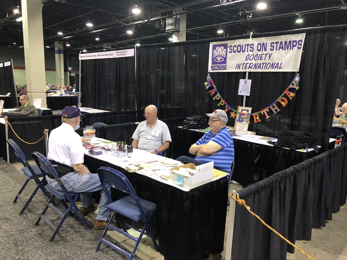 Here is the SOSSI booth earlier today at the Great American Stamp Show #GASS. Awesome first day of the show. #collectstamps  <a href="/APS_stamps/">American Philatelic Society</a> <a href="/AmerTopical/">Amer. Topical Assn.</a> <a href="/LinnsStampNews/">Linn's Stamp News</a>