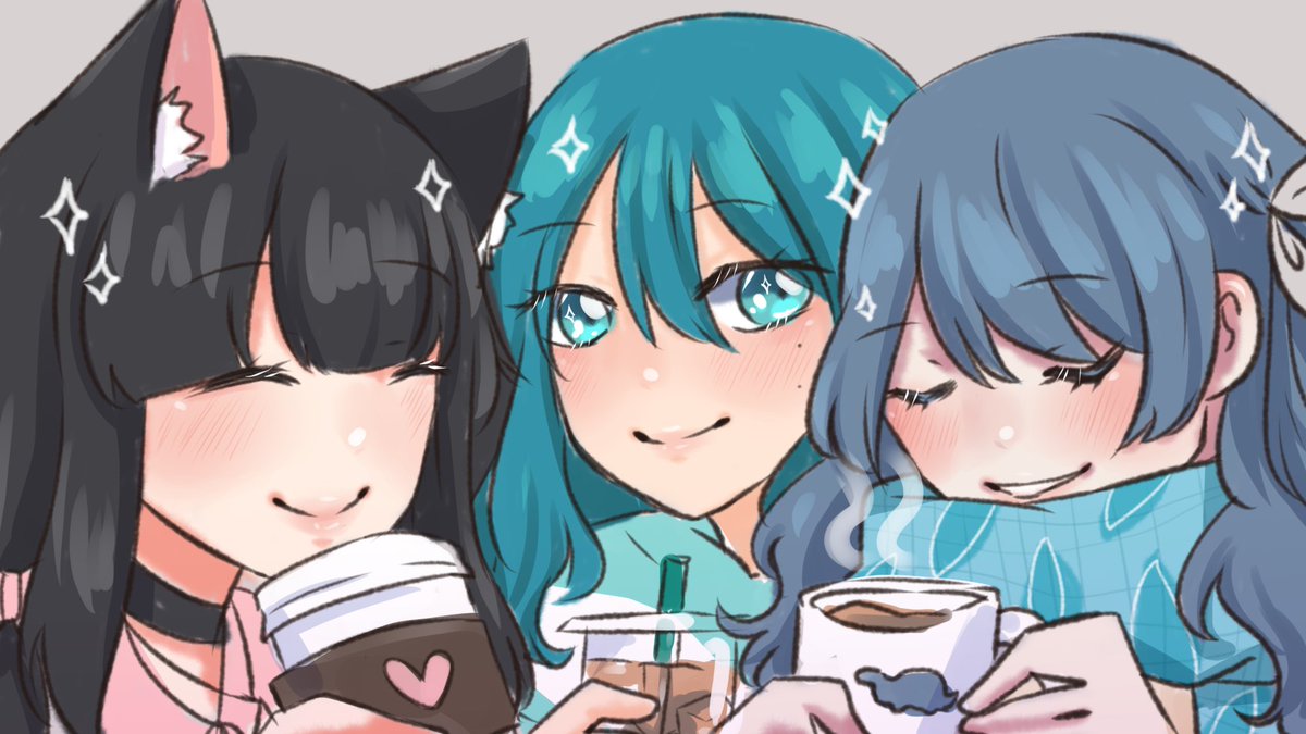 tealmellon's tweet photo. the thumbnail for our last cup of coffee cover 💙☕️
#anrillust #fuyuart #teallart #vtuber https://t.co/08X6zyIJms