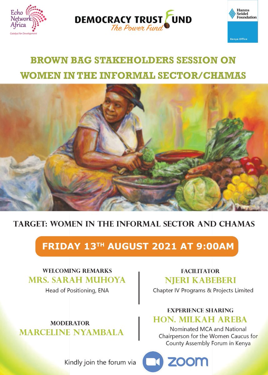 Today on the #democracydialogues we focus on women in the informal sectors and chamas! #womenempowerment