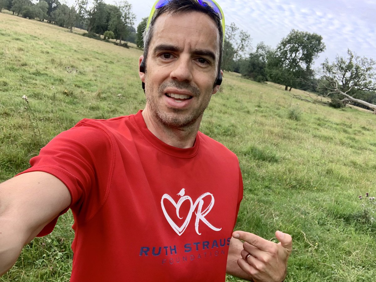 My contribution to #RedForRuth - an early morning run for Ruth. An important cause - text TWENTY to 70600 to donate!