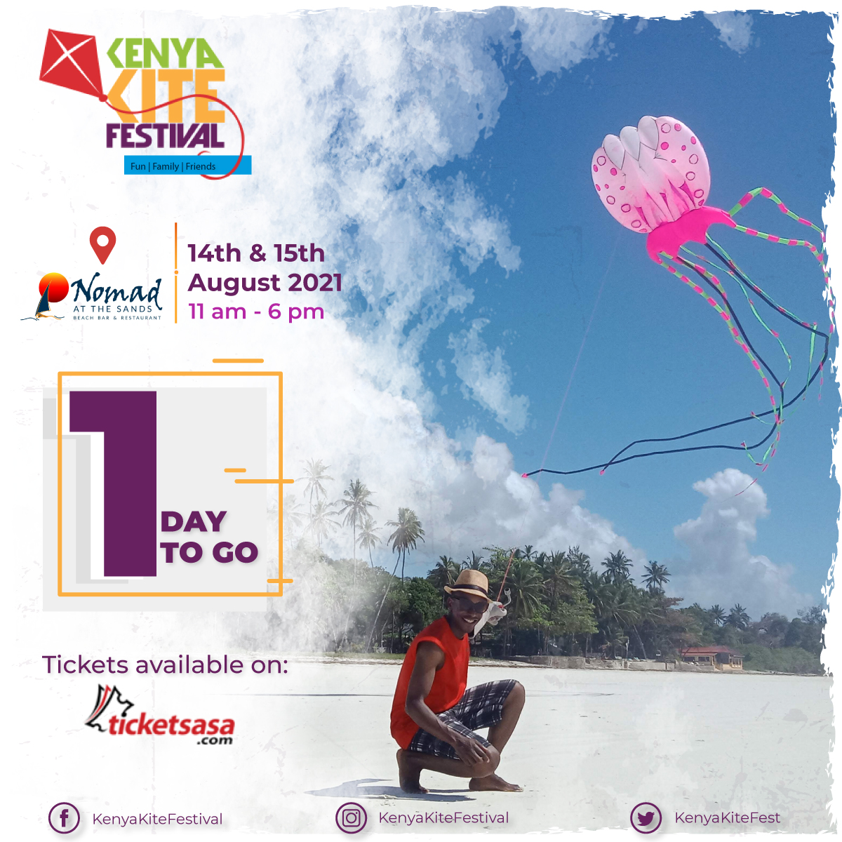 KenyaKiteFest's tweet photo. We can't believe we get to say this but, #KenyaKiteFestival is tomorrow!! 😍

Please note that we shall strictly adhere to all #COVID19 prevention protocols.

#KenyaKiteFestival #KKF2021 #kitefest #kite #Dianibeach https://t.co/1KBkf0lV4i