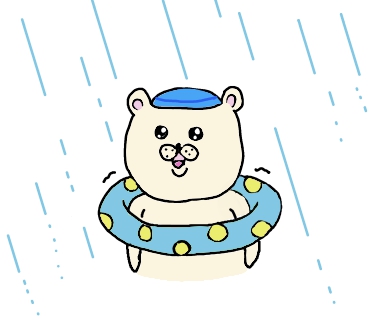 雨の日のプールは寒いのtwitterイラスト検索結果