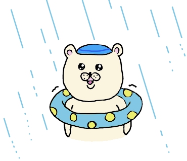 雨の日のプールは寒いのtwitterイラスト検索結果