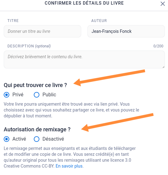 fonck_jean's tweet photo. Pratiques ces nouvelles fonctionnalités de #Bookcreator pour publier un livre 'public' ou 'privé' ... et pour donner la possibilité aux élèves ou autres utilisateurs de remixer le livre👍 ! https://t.co/fQGfa0sryc