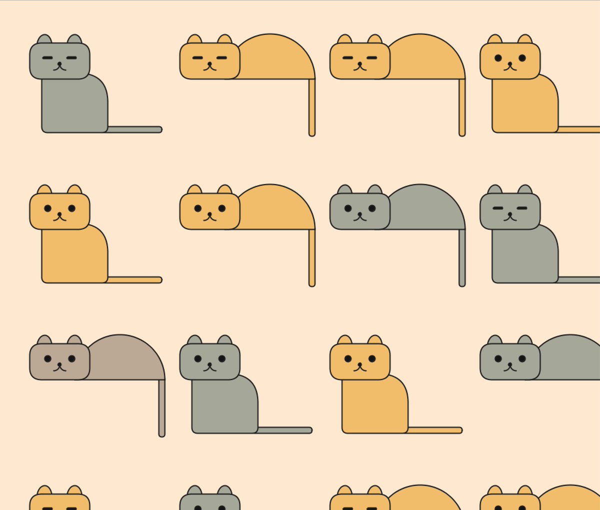 unicar9's tweet photo. Learning a bit #processing everyday…     
Why not code a cat 🐱? https://t.co/PPnOdzNLSp
