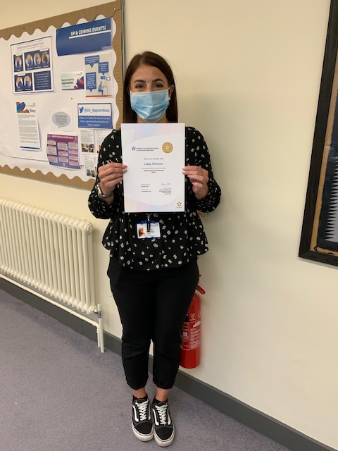 GH_apprentices's tweet photo. Congratulations to Cailey for completing the Team Leader / Supervisor Level 3 Apprenticeship!  
Well done 👏👏👏
#Apprenticeship 
@gloshospitals https://t.co/zDnmnXXTM1
