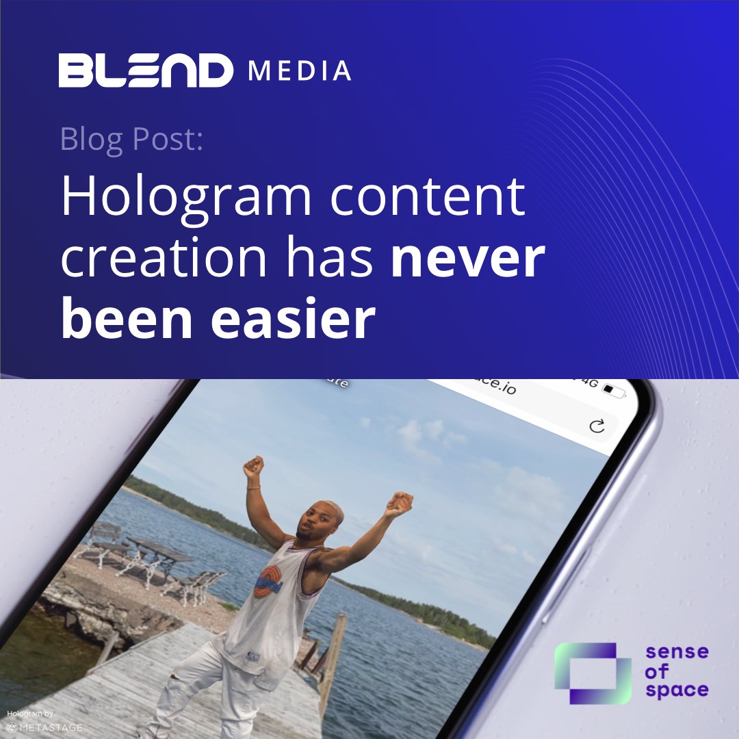 One of our newest partners, <a href="/SenseOfSpace_io/">Sense of Space</a> shares its thoughts on volumetric storytelling for content creators, the benefits of creating holograms, and just how easy it can be... ow.ly/c8Fa50FLKI1 #hologram #volumetric #3D #AR #VR #XR