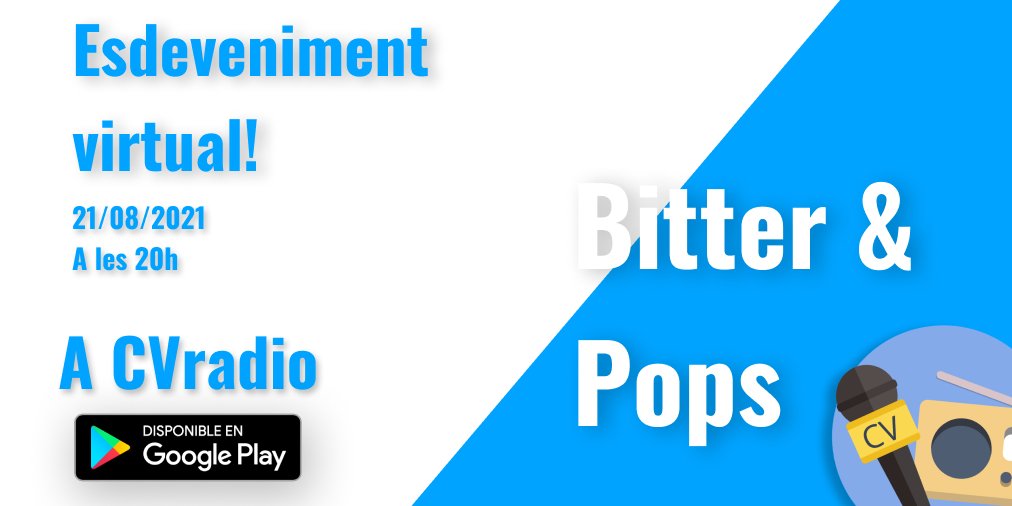 Ja tenim data per l'esdeveniment🎉🎉🎉
L'esdeveniment serà el 21/08/2021 a les 20h i el grup serà <a href="/pops_cat2018/">Pops</a> 😁
Més info a cutt.ly/cvr
cutt.ly/GmtJIct 👈 Aquí podeu descarregar l'app

#EsdevenimentCVradio