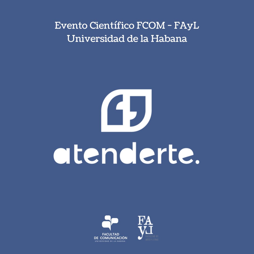 FArtesyletras's tweet photo. Leíste en detalle las bases del #CicloCientificoFAyL?? Quizás te quedaste con dudas sobre uno de los eventos: #ATENDERTE
https://t.co/NilzwgZWlQ
Pues acá te dejamos las bases de este evento y como contactar con sus organizadores @fcomUH @FArtesyletras @UdeLaHabana @feu_cuba https://t.co/9sfOwoUzsk