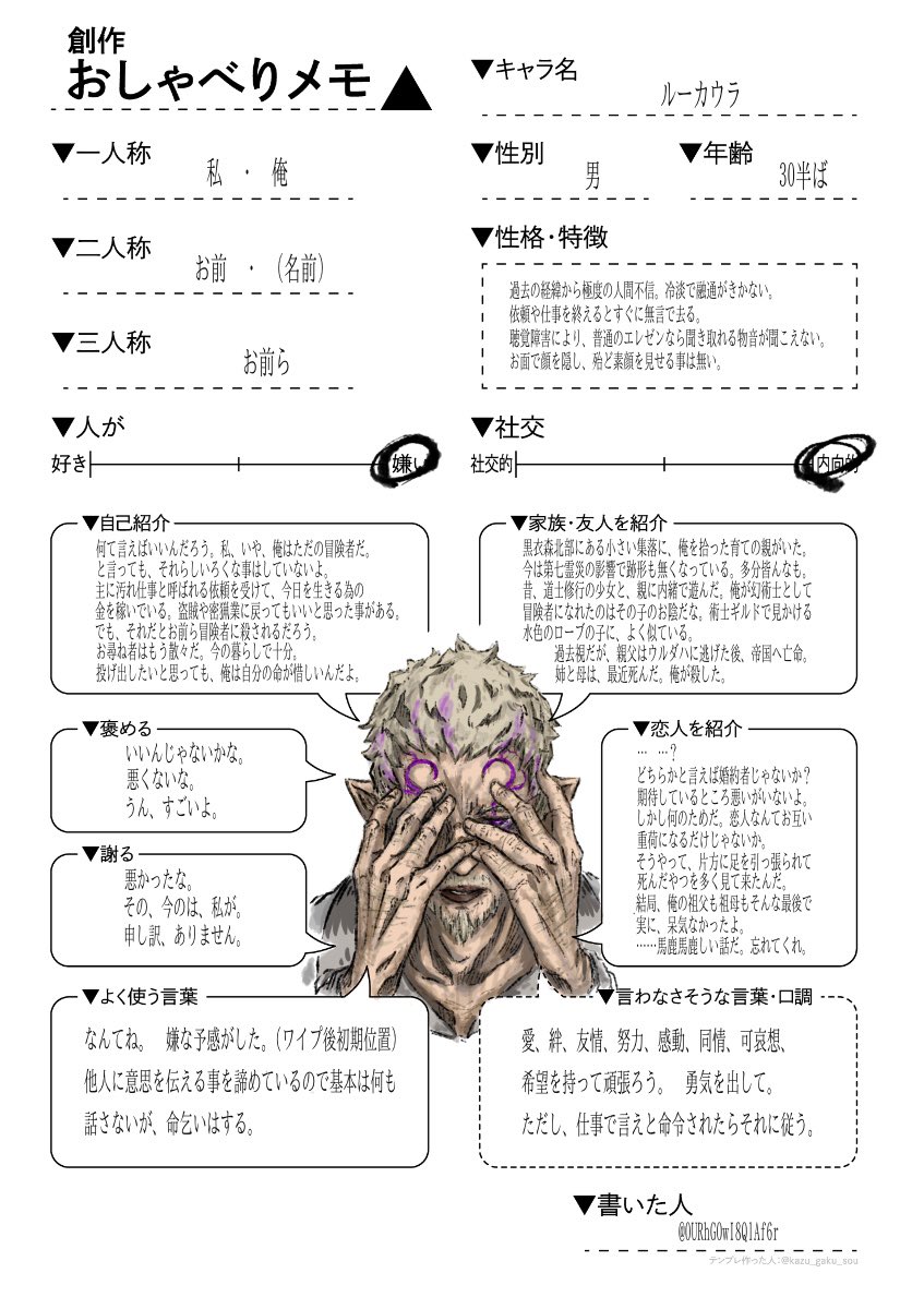 創作おしゃべりメモ Anazhthsh Sto Twitter Twitter