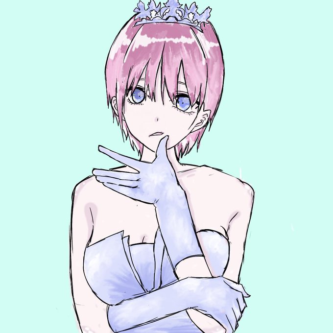 サンシャインさんがTwitterに投稿した中野一花(五等分の花嫁)のイラスト。