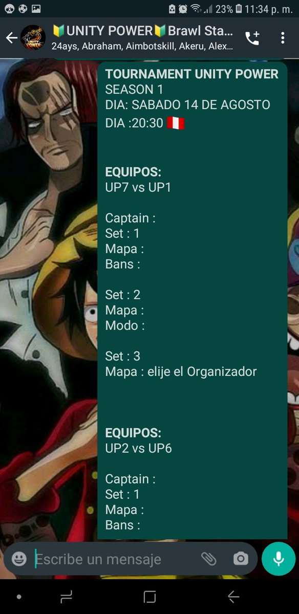 UnityPowerPE's tweet image. #BrawlStars  #Notcia
Comenzamos con el primer Torneo 
Suerte a todos los equipo para este 4to Final 🔥🔥🔥🔥