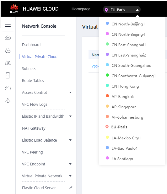 cordiaz's tweet photo. Colorful UI for region on Huawei Cloud😍😍😍 https://t.co/Tu9wLArTUU