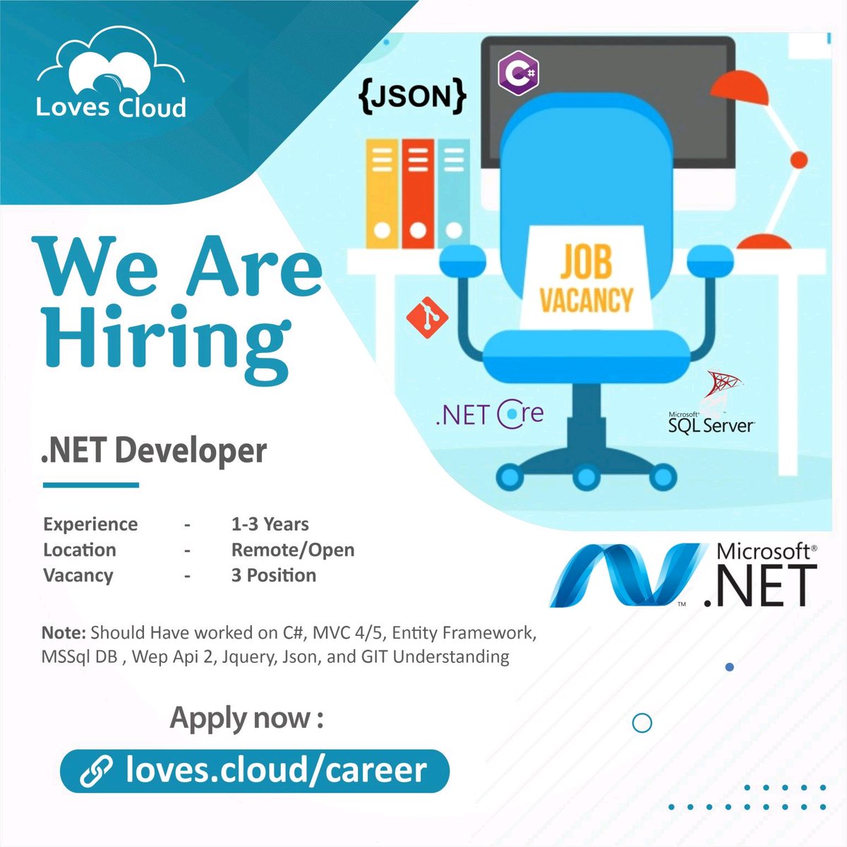 arnu_sh's tweet photo. @loves_cloud hiring #DotNetDeveloper 

Interested/suitable candidates can apply 👉 https://t.co/j3w4adQjk5 

#DotNetJobs #DeveloperJobs #StartupHiring https://t.co/y4jgtGOaft