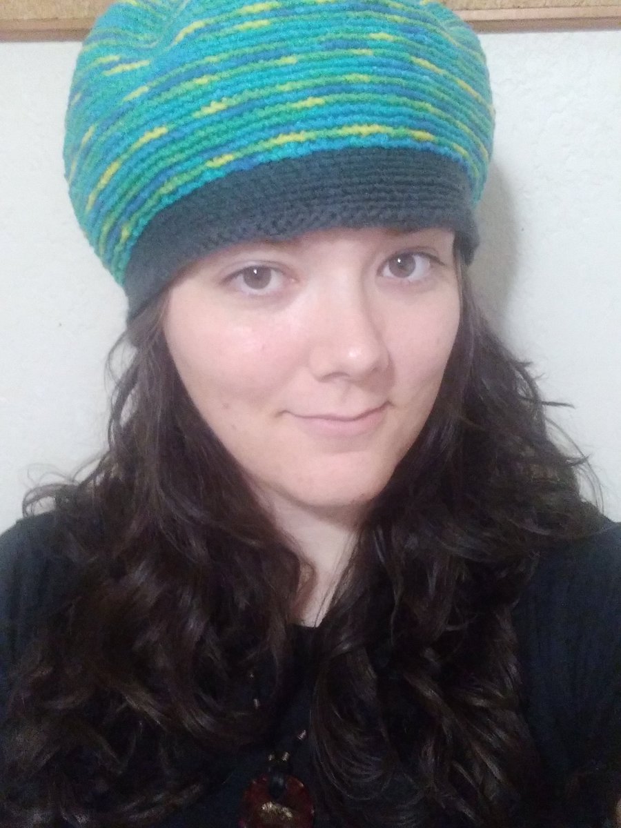 AliceTheAmazon's tweet photo. I crocheted a hat while binge listening to The Nordic Mythology Podcast. On episode 41!
@TheHornsofOdin is the podcast on Twitter too? Not sure if I missed it.😅
#craft #crafty #crafting #crafthour #hat #handmade #MermaidsAndStuff #Mermaid #mermaidcolors #blue #teal #green #grey https://t.co/ptg0wER1rr