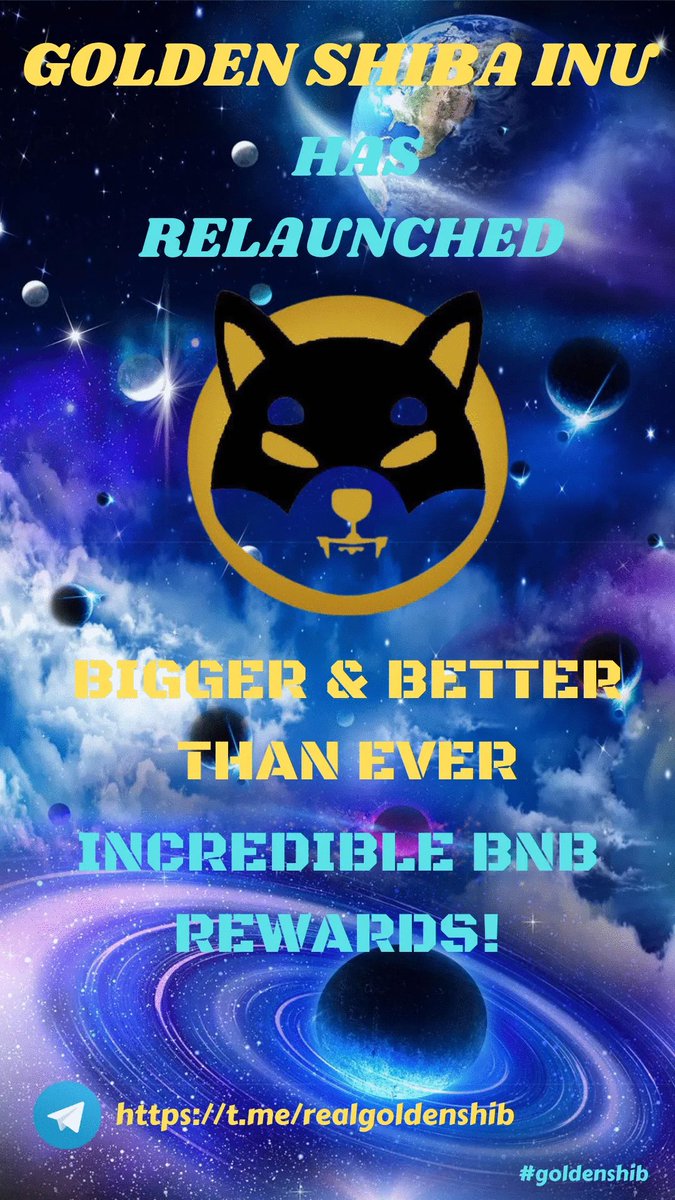 RealGoldenShib's tweet photo. We have Successfully created a contract for GSHIB on the smart chain network 😀

Only a 5% total tax with 3% in BNB rewards 🪙

Deflationary token 🔥
Join TG ->https://t.co/9RTF22aB9x

Official Contract Address: 

0x8189deeb43ae04d3f3d94d1fd47805388fba01f2

#Gshib #Shiba #crypto https://t.co/Sb5awUGe1w