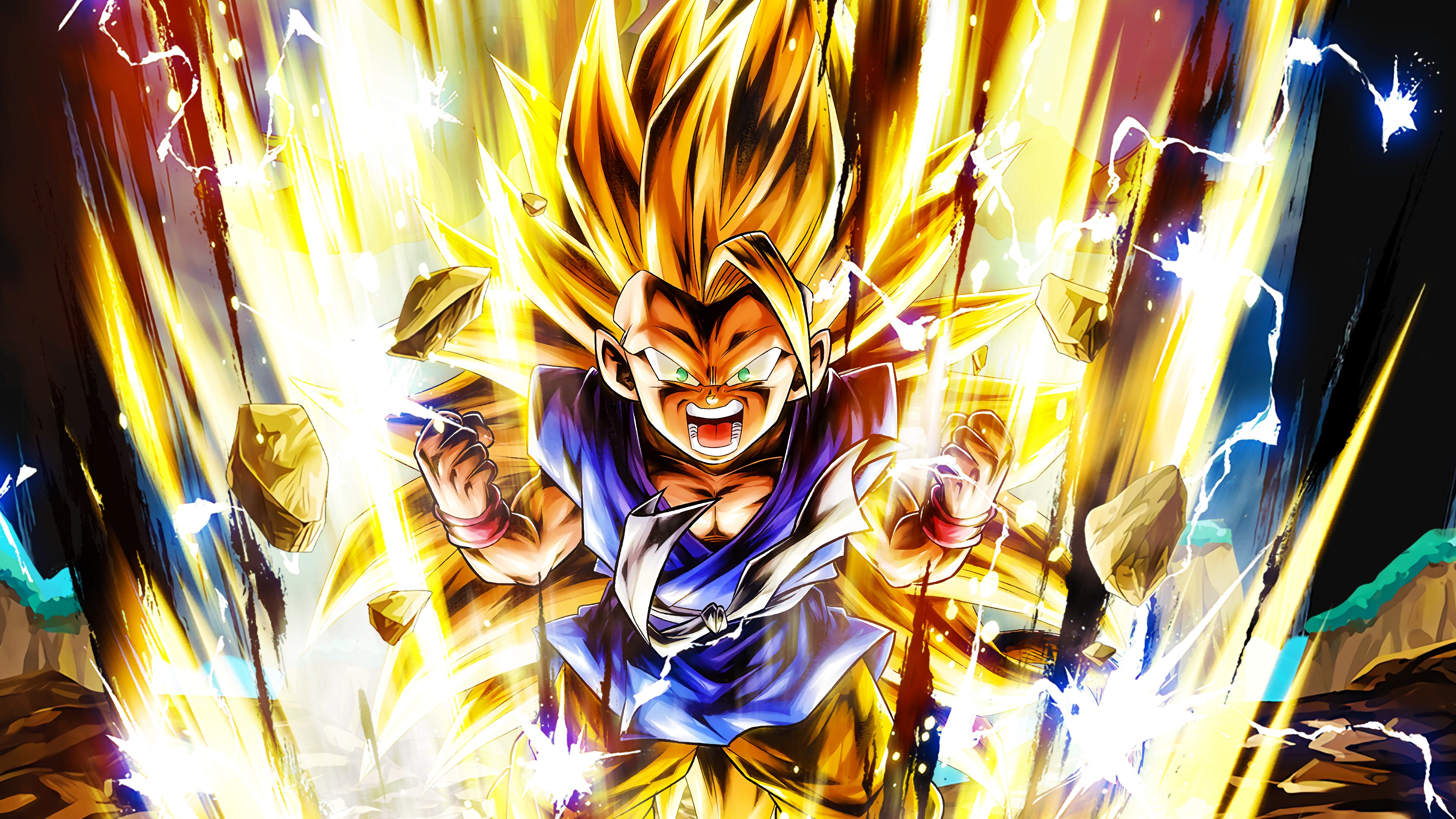 Super Saiyan 3: Hãy đón xem hình ảnh về Super Saiyan Cấp 3, một trong những cấp độ biến hình đỉnh cao nhất trong Dragon Ball. Chiêu thức Kamehameha với cường độ tăng lên gấp nhiều lần, khả năng di chuyển nhanh như ánh sáng và sức mạnh vượt trội sẽ khiến bạn trầm trồ và thích thú.