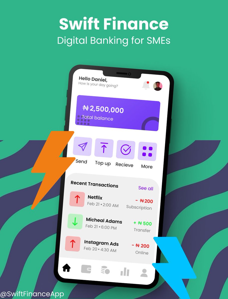 dammieololade's tweet photo. If you're a business owner, you can use @SwiftFinanceApp to save money for things like new equipments, office rent, staff salaries etc.
You can also get access to instant business loans and analytic tools to manage and track your income.
#PiggyvestForSMEs #SwiftFinance https://t.co/11psiTp2f9