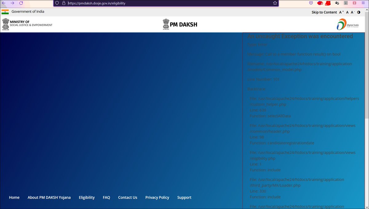 Ankscoolworld's tweet photo. #NICSI #nicsfeedback #PMDaksh program website looks to be down
https://t.co/kqzQx4s63V https://t.co/1hhlmYcMDC