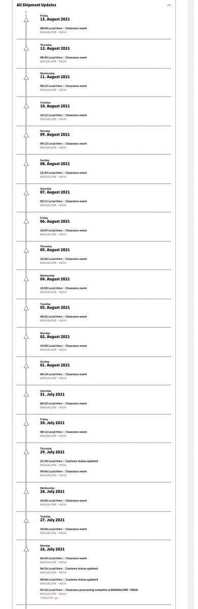 cyrrup_iot's tweet image. #DHL #DHLIndia You haven&apos;t delivered our shipment even upon providing all the required docs for customs clearance.

We have been regularly in touch with your CC Reps from 26th Jul, and yet there&apos;s no resolution.

@RaSiSub @DHLExpressIndia @DeutschePostDHL