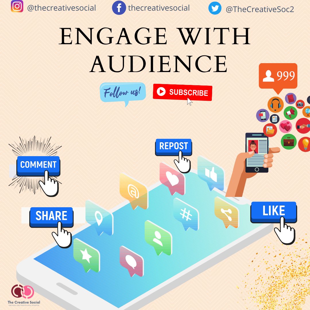 TheCreativeSoc2's tweet photo. 🗣️I can Engage with your followers 📲
Whether you have one or five social media accounts📲, adding your accounts to your website 🌐increases💹 your visibility and gives users a different way to connect with you. #engager#atsocialengager#fulltime https://t.co/0HlUDcNI27