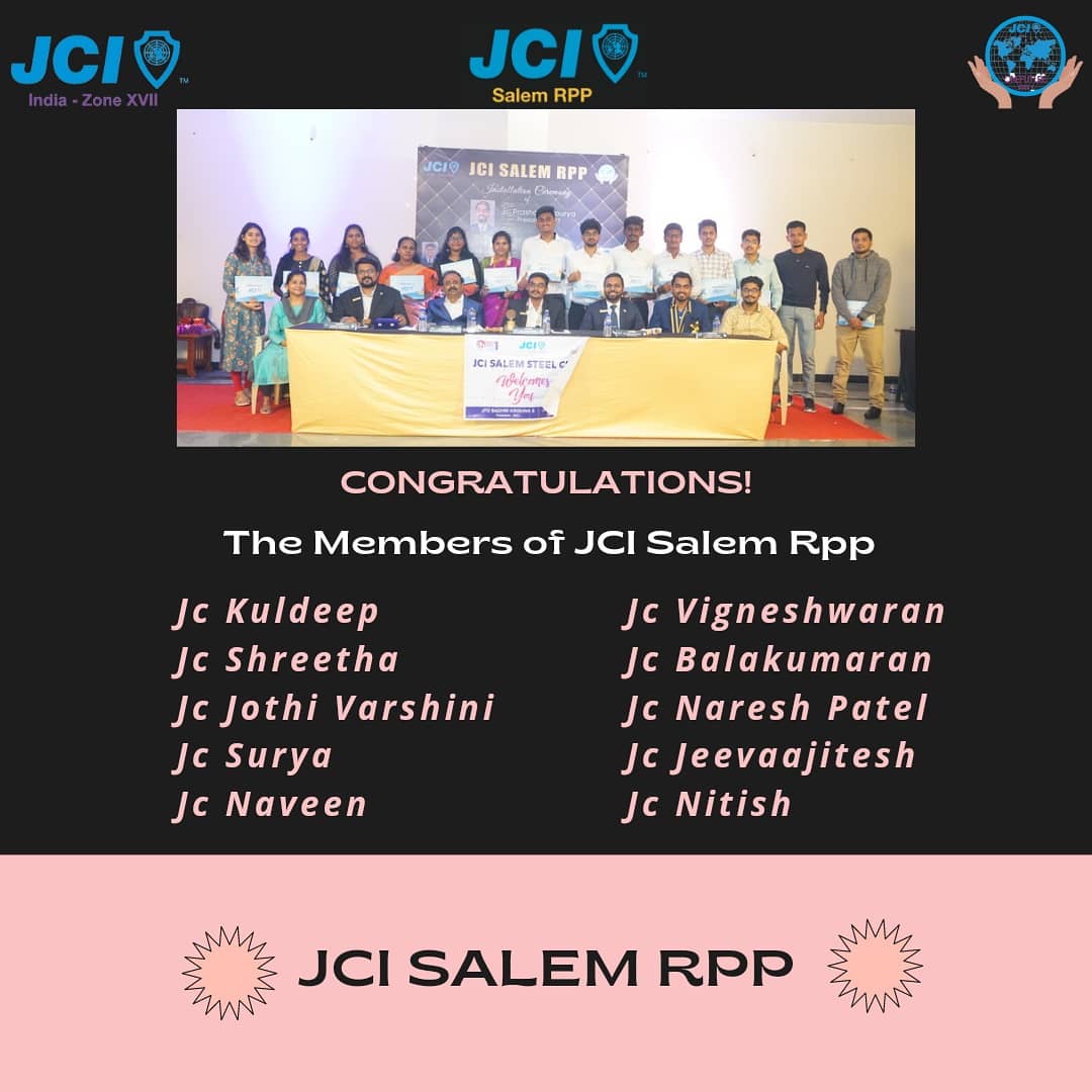 Jcisalemrpp's tweet photo. We take immense pride in Congratulating oru Charter President and Charter Members on their upcoming Missions.
The way to get started is to quit talking and start doing, And now it's time for actions to speak.
#jcisalemrpp #jciindia #zonexvii #jciworldcongress https://t.co/E5zMqT6kIC
