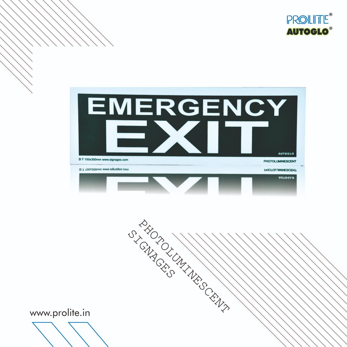 ProliteA's tweet image. Environment friendly Autoglo signages with amazing glow capacity and clear visibility providing indication towards nearest exit.

Visit prolite.in to know more

#ProliteAutoglo #EmergencyExit #Signages #Signs #glowindark #autoglow #Exit