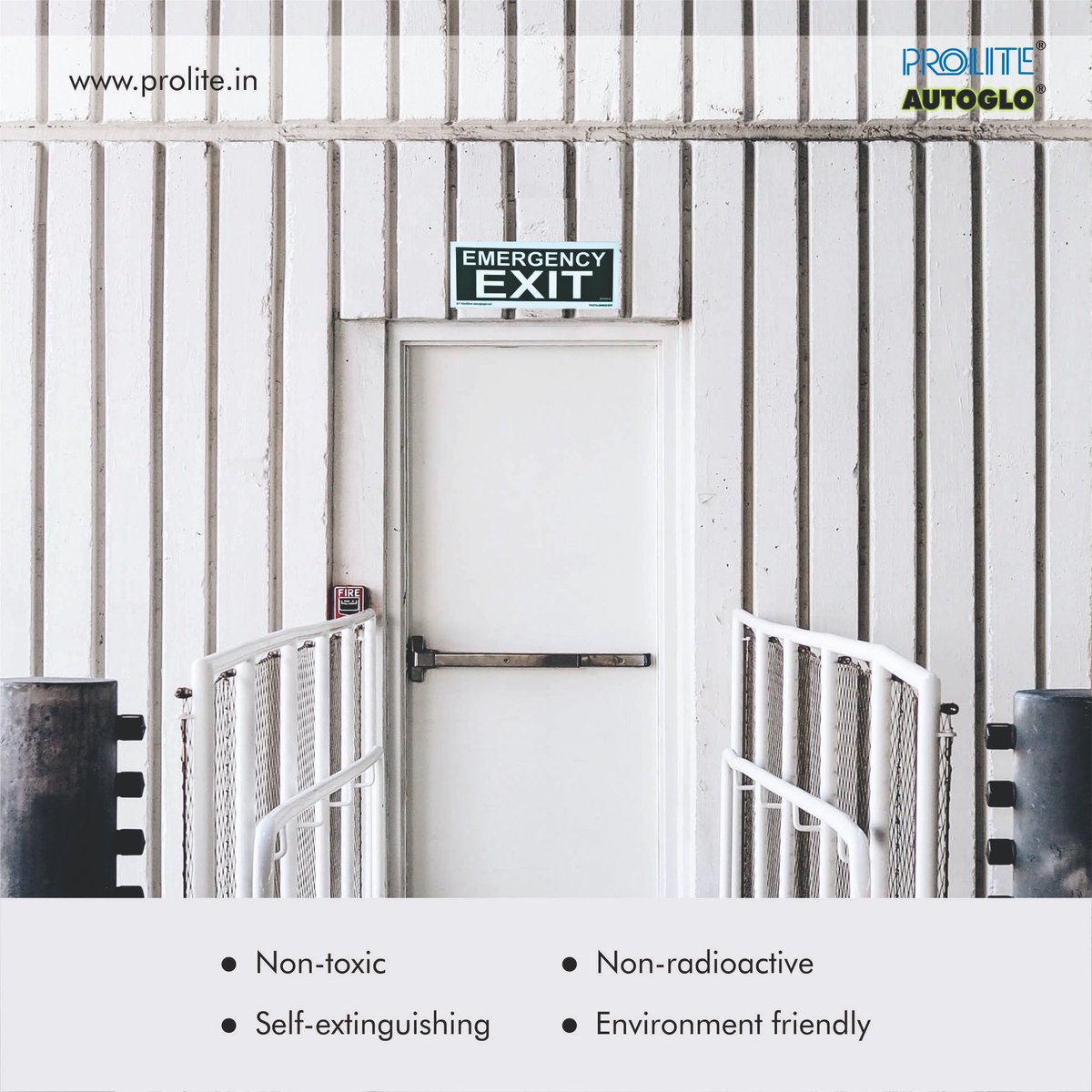 ProliteA's tweet image. Environment friendly Autoglo signages with amazing glow capacity and clear visibility providing indication towards nearest exit.

Visit prolite.in to know more

#ProliteAutoglo #EmergencyExit #Signages #Signs #glowindark #autoglow #Exit
