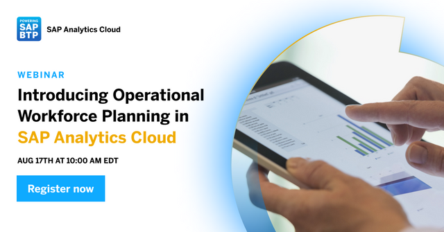Learn how to extend your planning and analysis (xP&amp;A) strategy with SAP Analytics Cloud in our two-part webinar series starting August 17 at 10:00 am EDT. Our experts will be walking through extended planning and analysis strategy. bit.ly/3m443gn