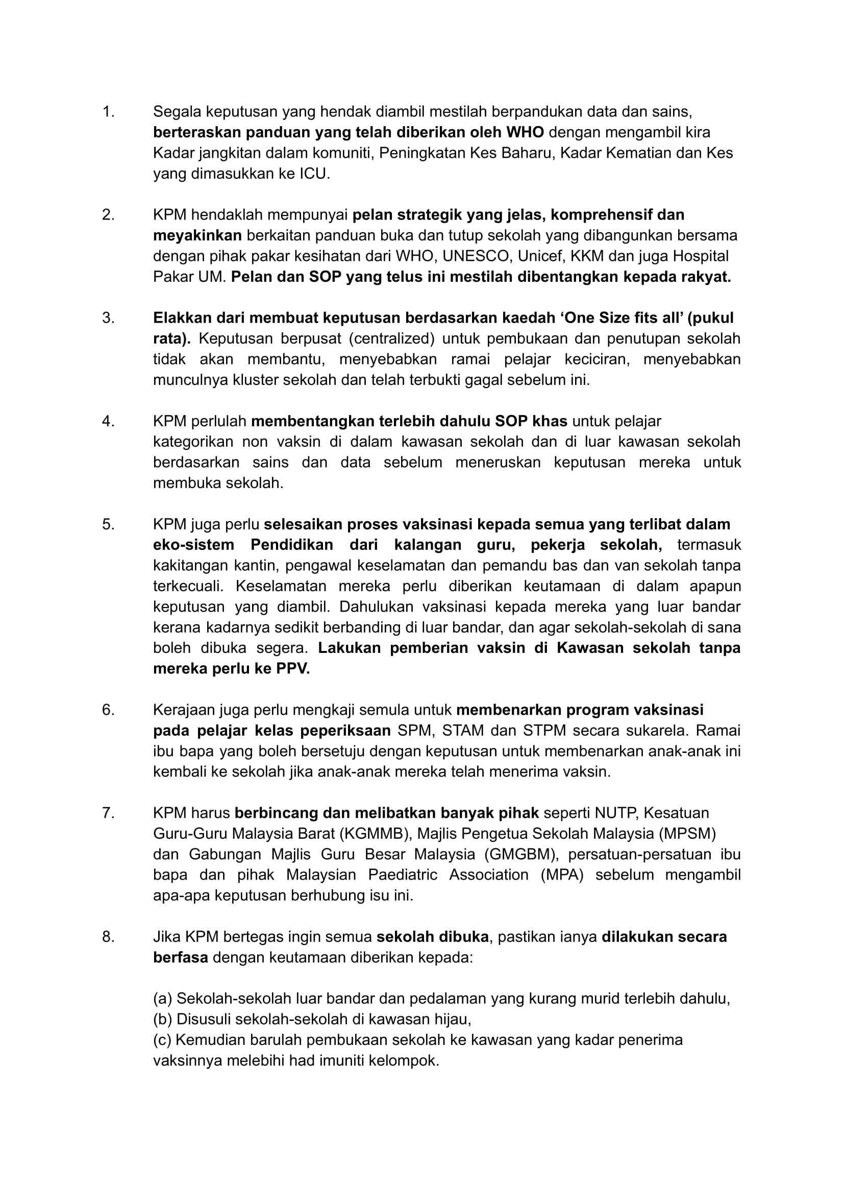 Emmanuelsamarathisa On Twitter Pakatan Harapan S Education Committee Says Based On Its Survey Of 421 466 Respondents 94 6 Did Not Agree For Schools To Be Reopened On September 1 It Wants The Education Ministry