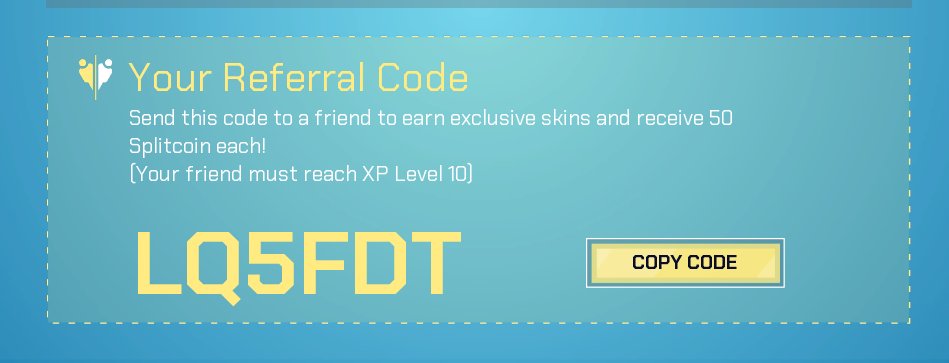ItzTylrrTV's tweet photo. Use my Referral Code please #Splitgate #SplitgateBeta #SplitgateReferral https://t.co/XDfzuFo9Rp