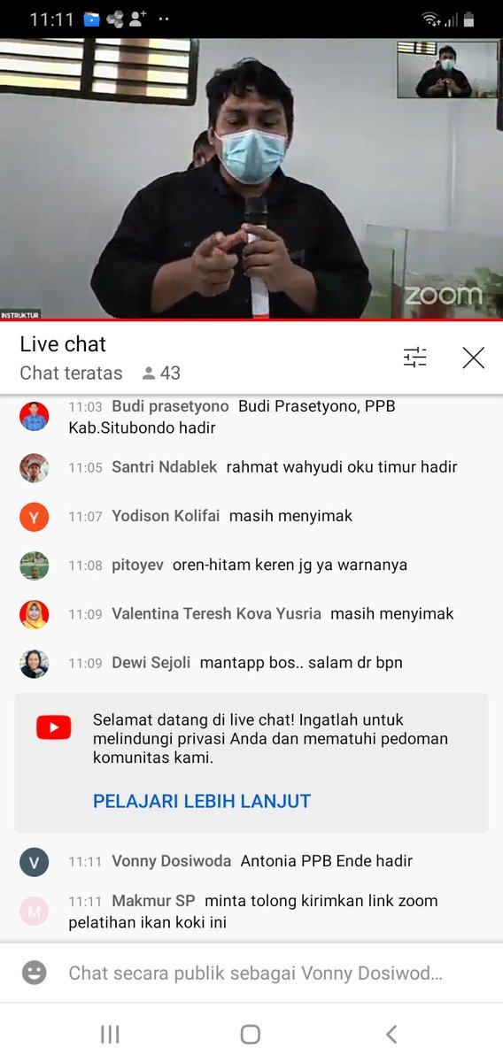 AntoniaWangu's tweet photo. Jum'at,(13/08/2021),Antonia Trivonia Wangu,Luhkan Kab.Ende Mengikuti kegiatan Pelatihan Pemijahan Ikan Koki yang di selenggarahkan oleh BPPP Tegal.
#GiatLuhkanSatminkalGONDOL
#Kabende
#puslatluhkp
@lapregiwati https://t.co/sqvjdfBrIk