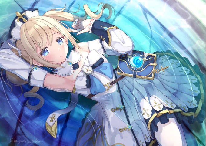 #青を見て体感温度をさげる 
気分だけでも!!! 