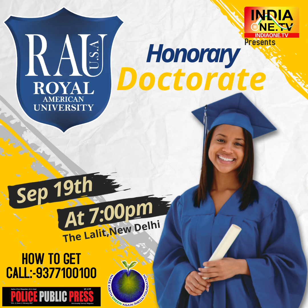 PolicePublicPr1's tweet photo. HONORARY DOCTORATE
GET DOCTORATE FROM USA.ROYAL AMERICAN UNIVERSITY.
CONTACT:-9377100100 https://t.co/lXw8CA8fqU