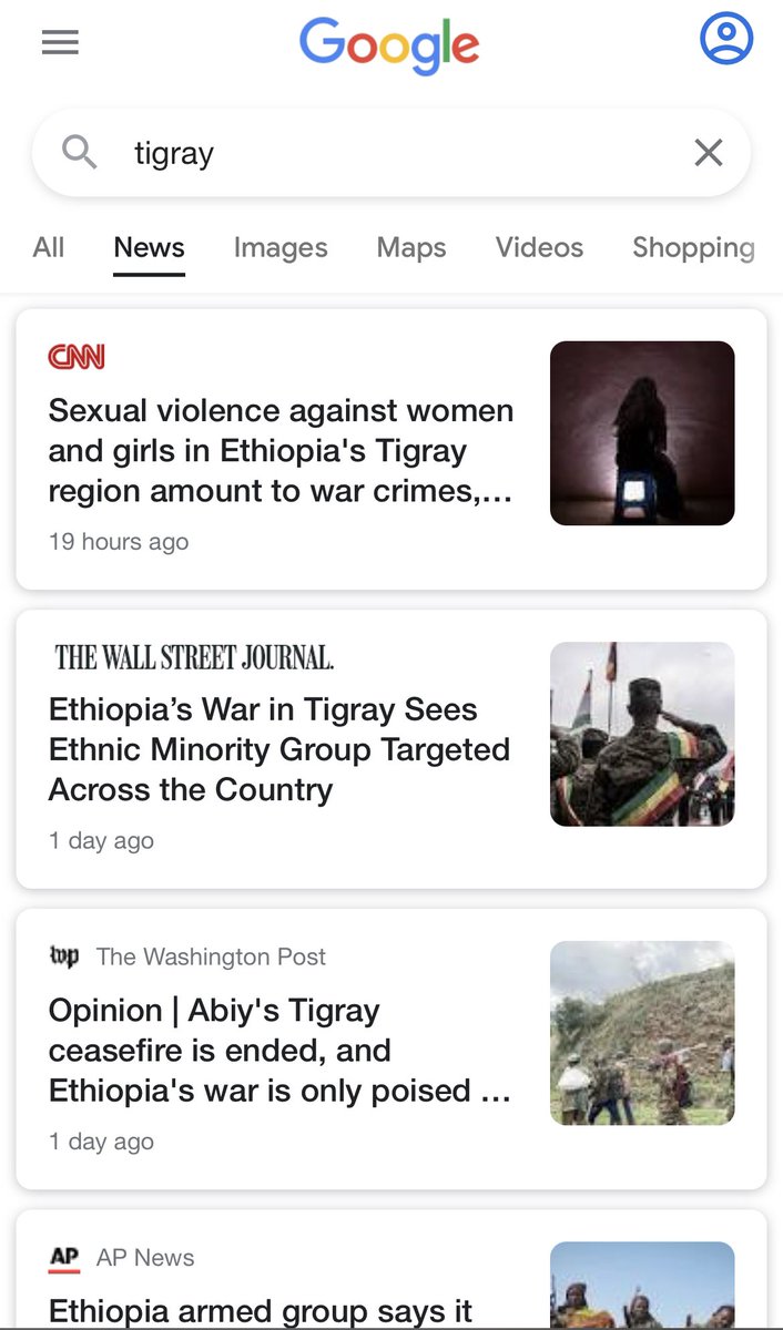 rareavl's tweet photo. “I’m not informed enough to speak on Tigray”

*Enters Tigray in google search bar* https://t.co/PCmZ72zHJM