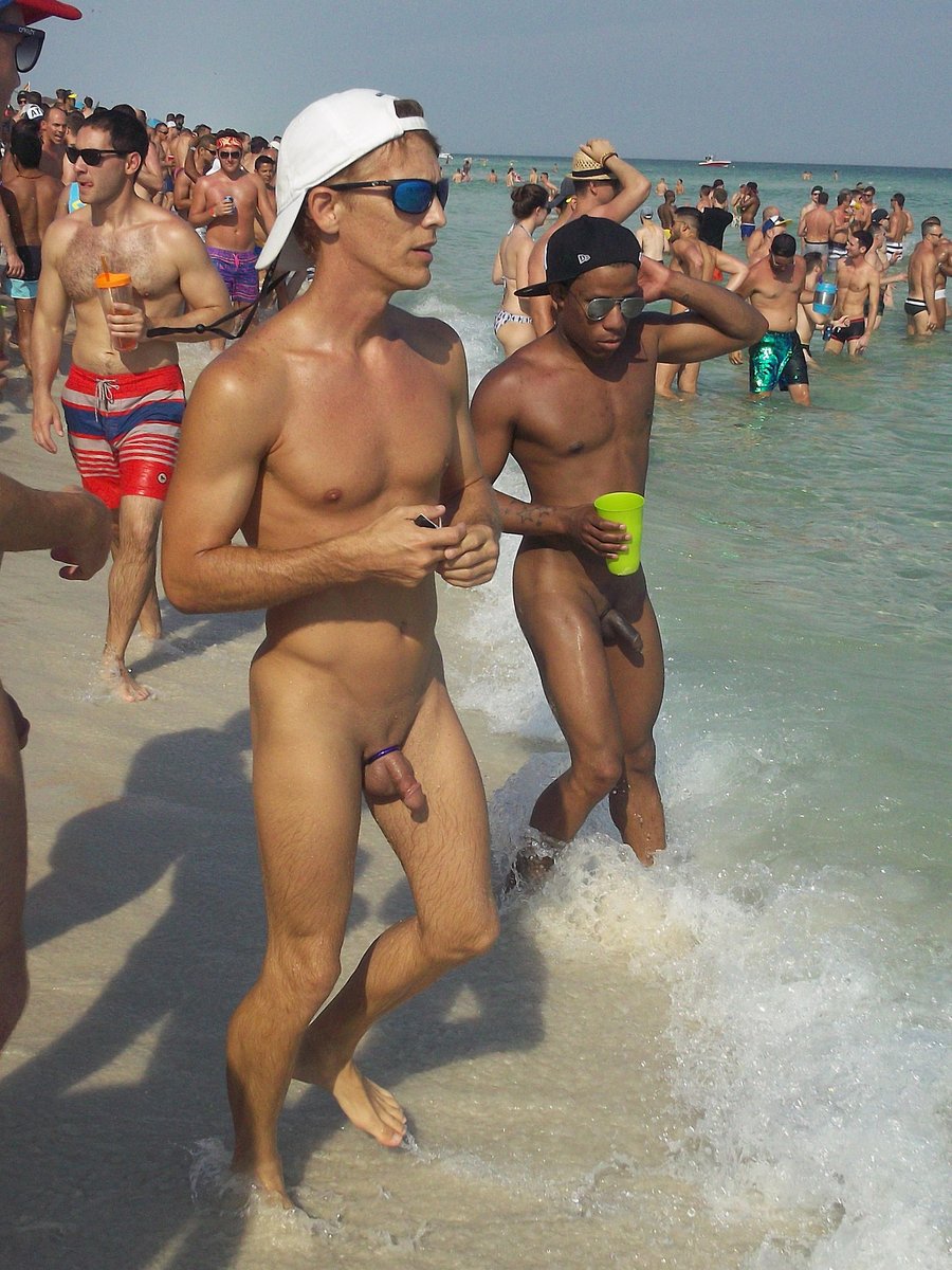 "I thought you said this was a nude beach bro. 