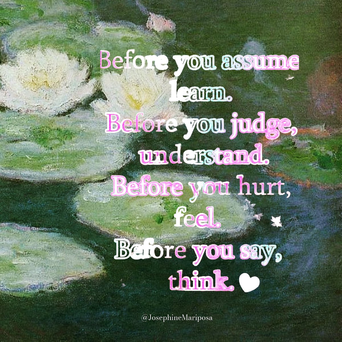 We are all unique beings sharing a human experience. It’s both beautiful and scary.#NEISvoid