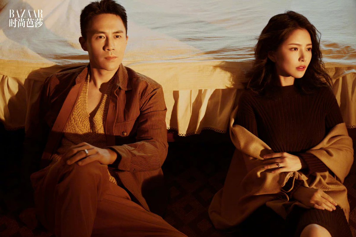dramapotatoes's tweet photo. Married couple #DuChun and #WangCan for Harper’s Bazaar China’s Qixi Festival feature https://t.co/aLRUb5xlLq