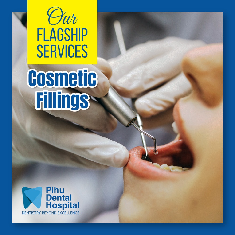 A #CosmeticFilling helps improve aesthetics & function of your #teeth. #PihuDentalHospital delivers #excellence in #CosmeticFillings. Our expert #dentists use it to stop #ToothDecay & repair a #DamagedTooth.

So, step in with full confidence and leave with a big smile!  :-)