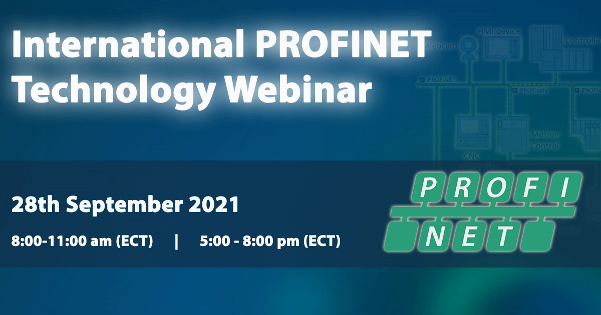 🔊 Registration is open 🔊 

Don´t miss your chance to be part of our first international PROFINET Workshop!

Facts:
* September 28, 2021
* 2 sessions available 
* GoTo Webinar 
* No cost

Interested? Registration: buff.ly/3yIjyhB