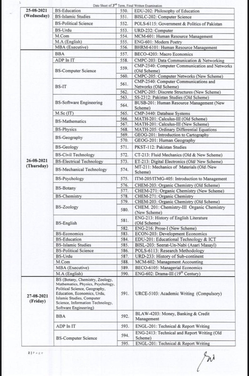 CollegesSu's tweet photo. Third term physical exams date sheet!
#SU #TermSystem https://t.co/f7d0SofDC4